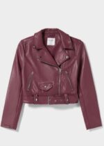 WOMENS LEATHER BIKER JACKET