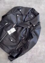 FAUX LEATHER BIKER JACKET