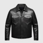 Old Skool Front Pocket Faux Leather Jacket
