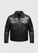Old Skool Front Pocket Faux Leather Jacket