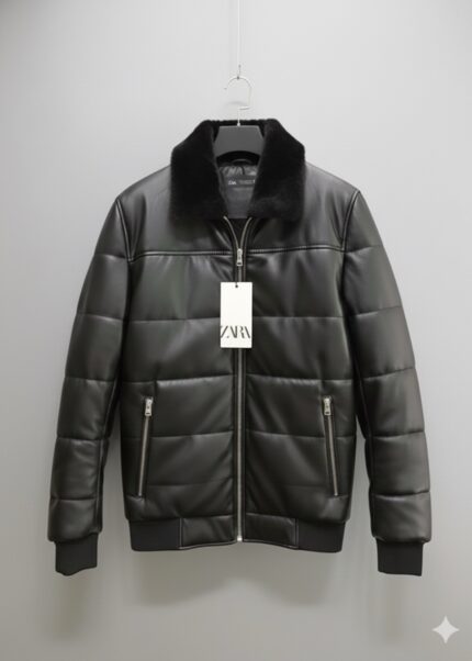 FAUX FUR PUFFER JACKET