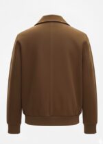 Classic Relaxed Suede Leather Bomber Jacket - Image 2