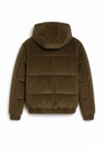 BROWN CORDUROY PUFFER JACKET - Image 2