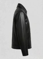 The Onyx Curved-Panel Leather Jacket - Image 2