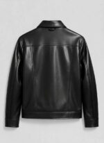 The Onyx Curved-Panel Leather Jacket - Image 3
