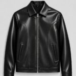 The Onyx Curved-Panel Leather Jacket
