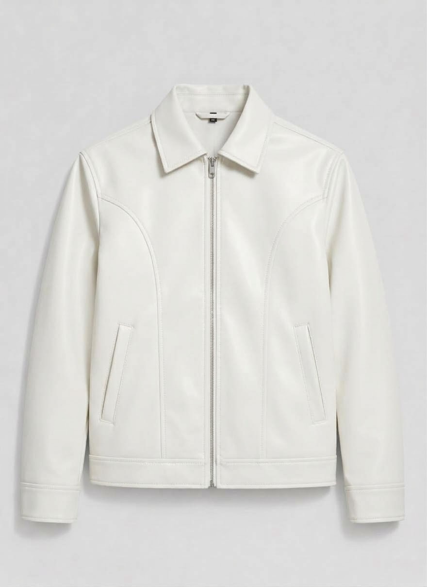 img_8820 Off-White Vegan Leather Point-Collar Jacket - Image 1